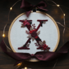 close-up-cross-stitched-letter-ribbon