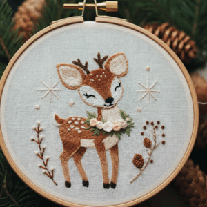 close-up-cross-stitched-picture-deer-2