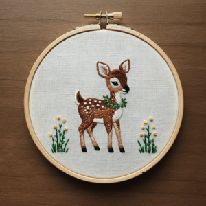 close-up-cross-stitched-picture-deer-3