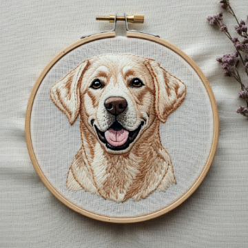 close-up-cross-stitched-picture-dog