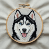 close-up-cross-stitched-picture-husky-dog