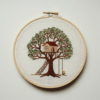 close-up-cross-stitched-picture-tree-house