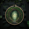 close-up-embroidery-forest-path