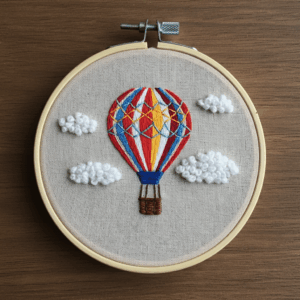 close-up-embroidery-hot-air-balloon
