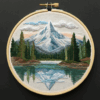 close-up-embroidery-mountain-lake