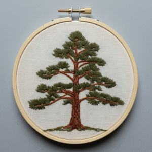 close-up-embroidery-tree-wall