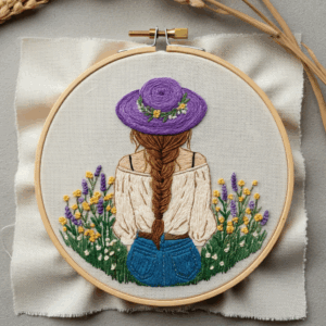close-up-embroidery-woman-purple-hat