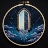 close-up-embroidery-door-sky
