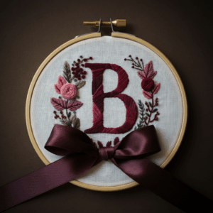 close-up-embroideryed-monogram-bow