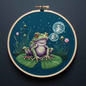 close-up-frog-bubble-its-mouth