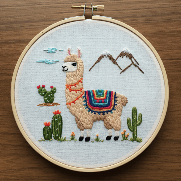 close-up-llama-saddle-wooden-surface
