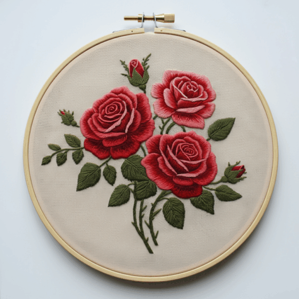 bouquet-roses-leaves-flowers