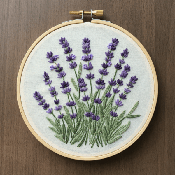 bunch-lavender-flowers-white-background