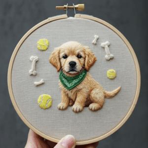 arafed-embroidery-dog-bandana-tennis-balls