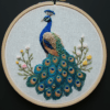 arafed-embroidery-peacock-flowers-leaves