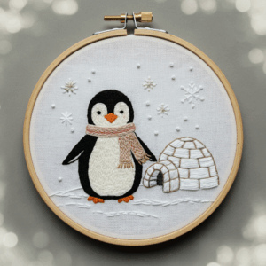 arafed-embroidery-penguin-scarf-igloo