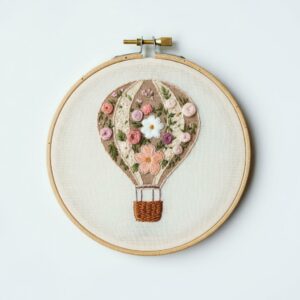embroidery-art-hot-air-balloon-flowers-daisies