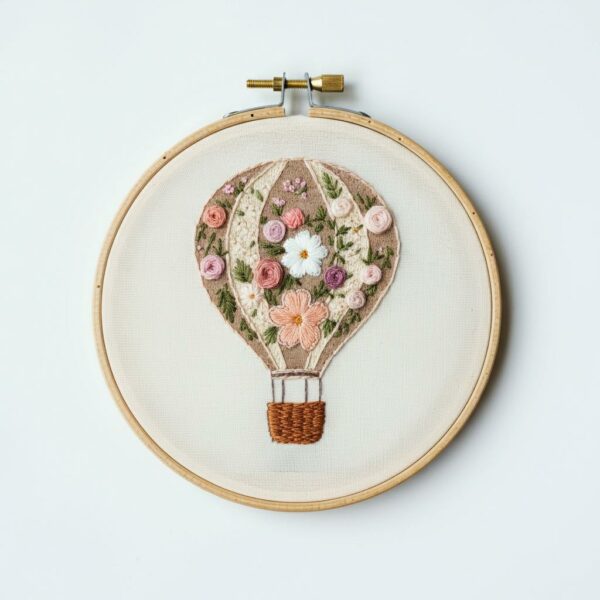 embroidery-art-hot-air-balloon-flowers-daisies