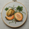 embroidery-melon-piece-melon-leaves