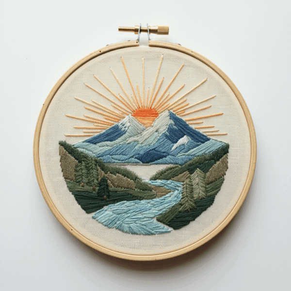 embroidery-mountain-scene-river-sun