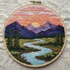 embroidery-mountain-scene-river-trees