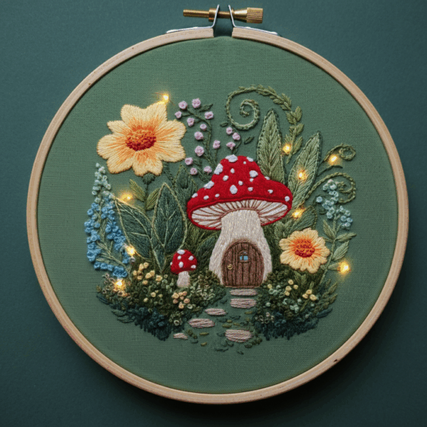 embroidery-mushroom-house-door-flowers