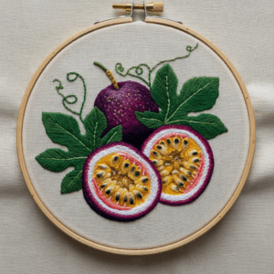 embroidery-passion-fruit-leaves-purple-fruit