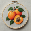 embroidery-peach-leaves-piece-fruit