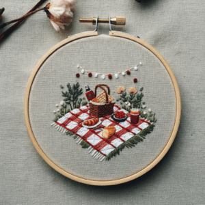 embroidery-picnic-basket-picnic-blanket-flowers