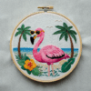 embroidery-pink-flamingo-white-background-palm-trees
