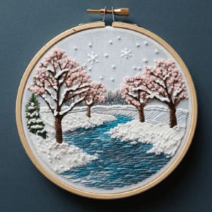 embroidery-river-trees-snowy-landscape