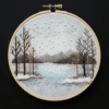 embroidery-snowy-scene-trees-lake