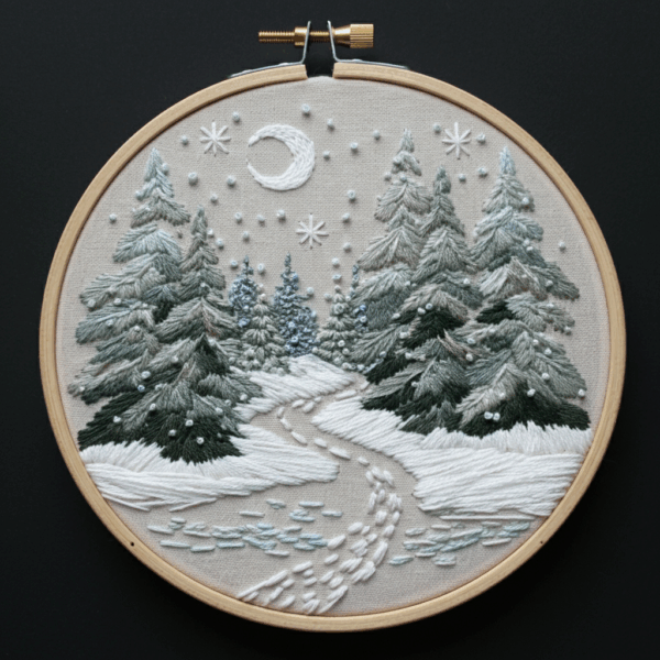 embroidery-snowy-scene-trees-moon