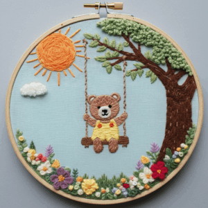 embroidery-teddy-bear-swing-tree