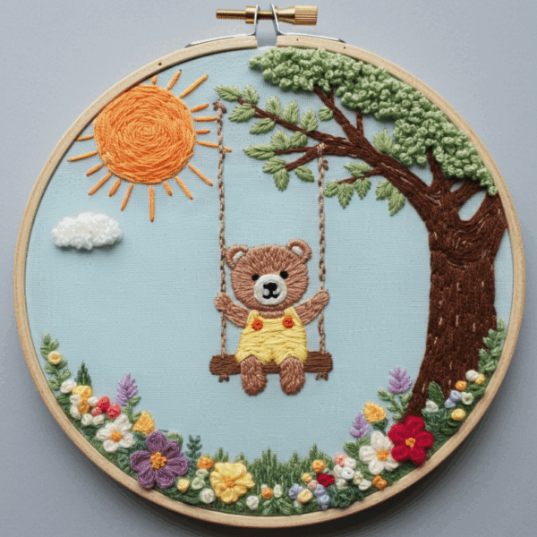 embroidery-teddy-bear-swing-tree