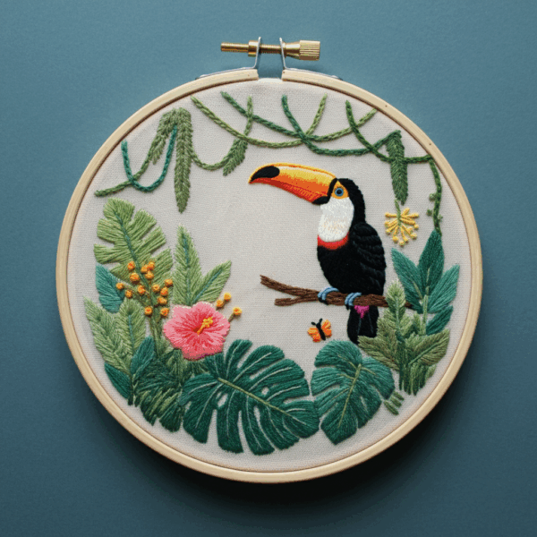 embroidery-toucao-bird-tropical-leaves-flowers-2