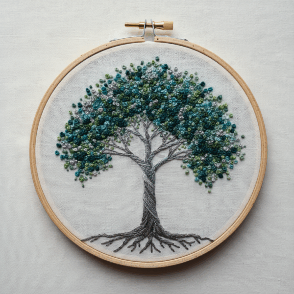 embroidery-tree-green-leaves-blue-leaves