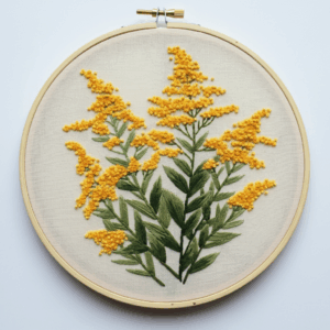 embroidery-yellow-flower-hoop-white-surface