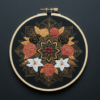 embroidery-black-background-gold-red-flower-design