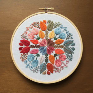 embroidery-circular-design-flowers-leaves-2