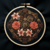 embroidery-clock-flowers-black-background