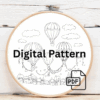 close-up-cross-stitched-picture-hot-air-balloon