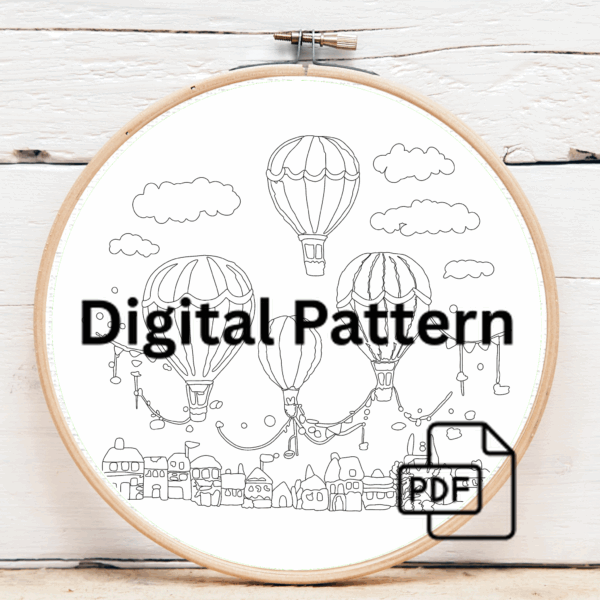 close-up-cross-stitched-picture-hot-air-balloon