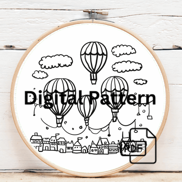 close-up-cross-stitched-picture-hot-air-balloon-2