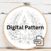 close-up-cross-stitched-picture-lit-candle