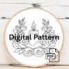 close-up-cross-stitched-picture-lit-candle-2