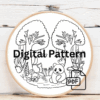 close-up-cross-stitched-picture-panda-bear