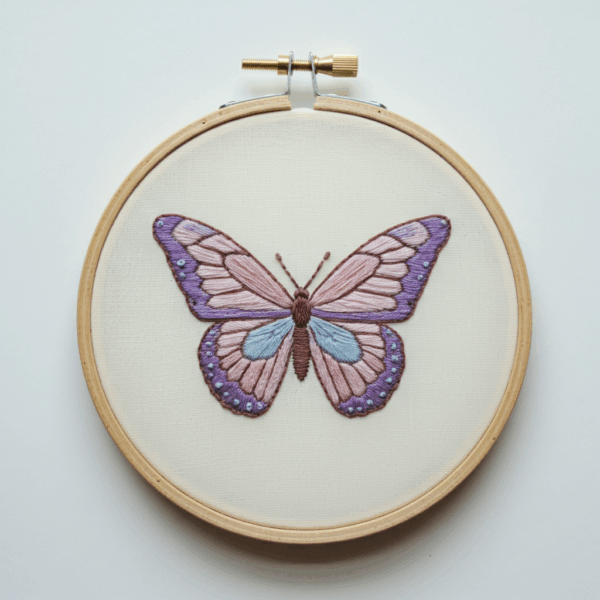 close-up-butterfly-embroidery-hoop