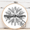close-up-cross-stitched-picture-pine-cones-pine-needles