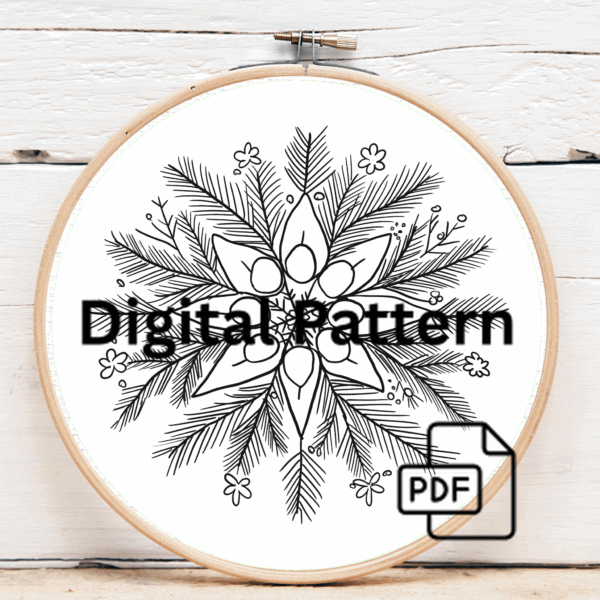 close-up-cross-stitched-picture-pine-cones-pine-needles